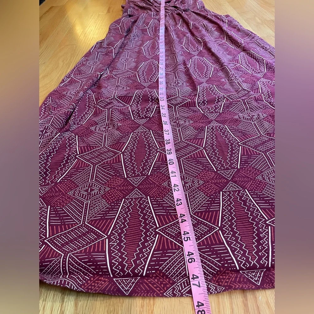 Mata Traders Women's Geometric Maxi Dress S Boho Fair Trade Hippie Babydoll Soft - Picture 10 of 11
